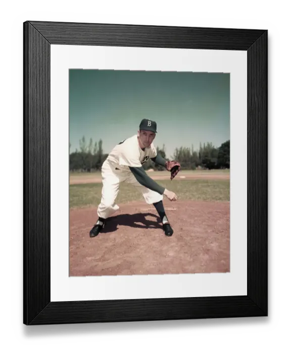 Framed Print : Carl Erskine After Pitching Baseball Framed Print : Carl Erskine After Pitching Baseball