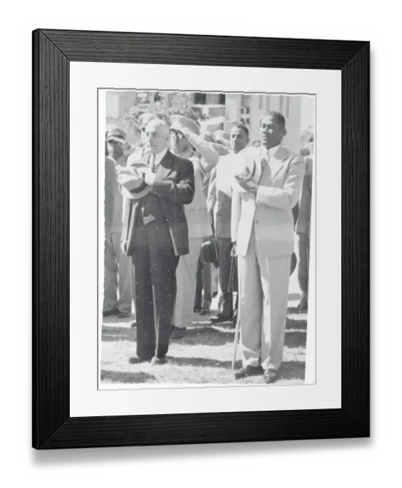 Framed Print : Caribbean Presidents Showing Respect Framed Print : Caribbean Presidents Showing Respect