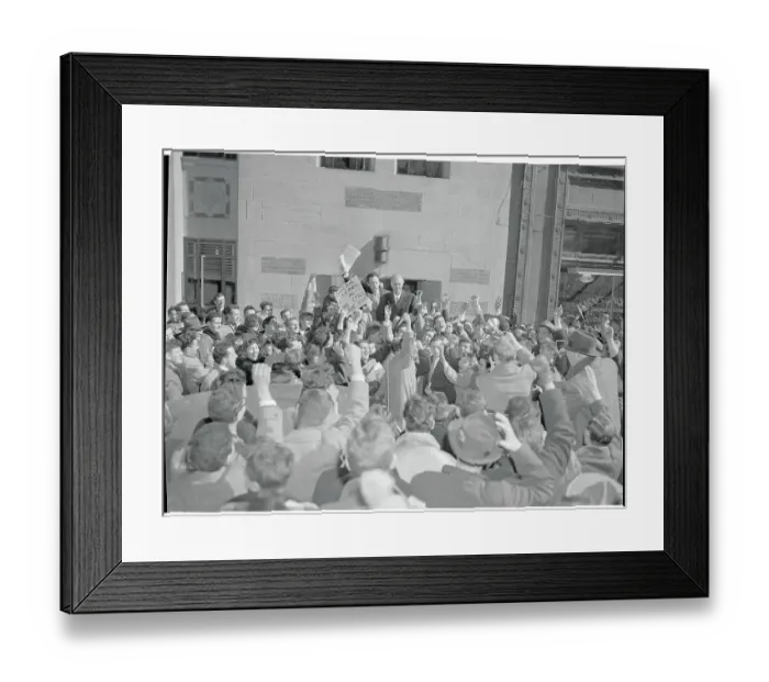 Framed Print : Students Participating in a Rally Framed Print : Students Participating in a Rally