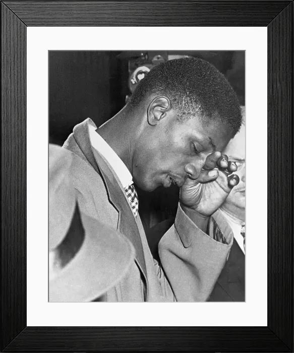 Framed Print : Close up Portrait of Sherman White at Hearing Framed Print : Close up Portrait of Sherman White at Hearing