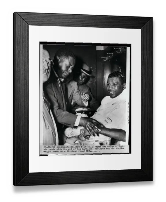 Framed Print : Famed Boxer Sugar Ray Robinson Framed Print : Famed Boxer Sugar Ray Robinson