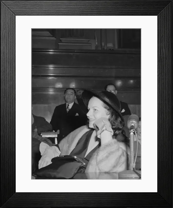 Framed Print : Virginia Hill Testifying at Senate Hearing Framed Print : Virginia Hill Testifying at Senate Hearing