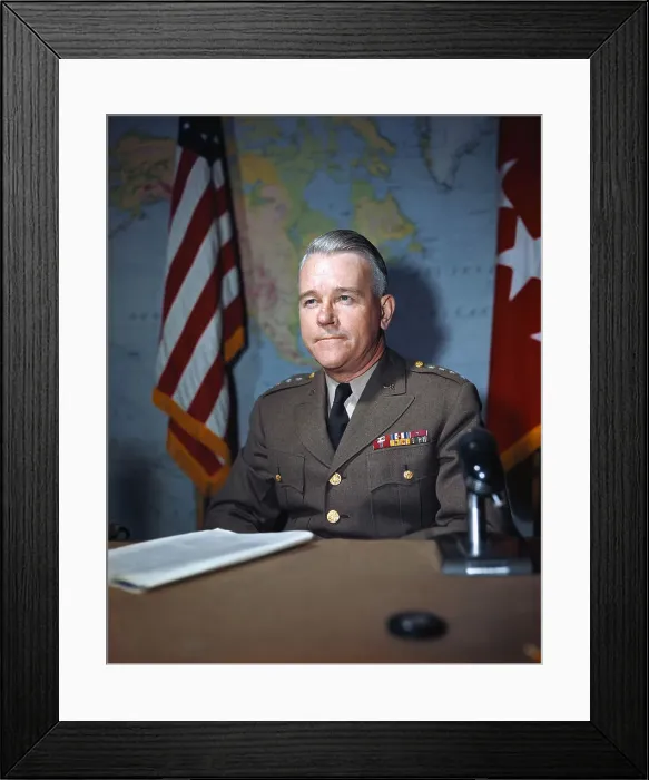 Framed Print : Portrait of General J. Lawton Collins Framed Print : Portrait of General J. Lawton Collins