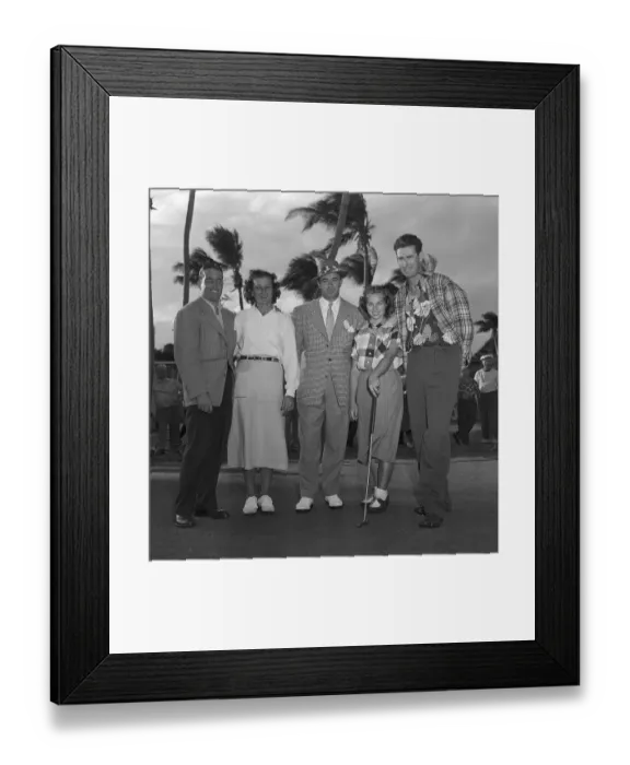 Framed Print : Group of Top Golfers of 1951