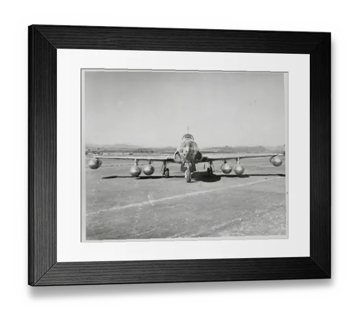 Framed Print : F-80 Fighter Jet With Napalm Bombs Framed Print : F-80 Fighter Jet With Napalm Bombs