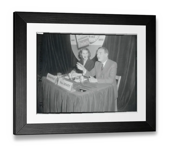 Framed Print : Governor Dewey on Meet the Press Framed Print : Governor Dewey on Meet the Press
