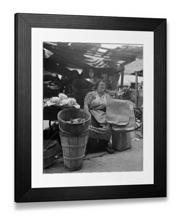 Framed Print : Brooklyn Push Cart Market Framed Print : Brooklyn Push Cart Market