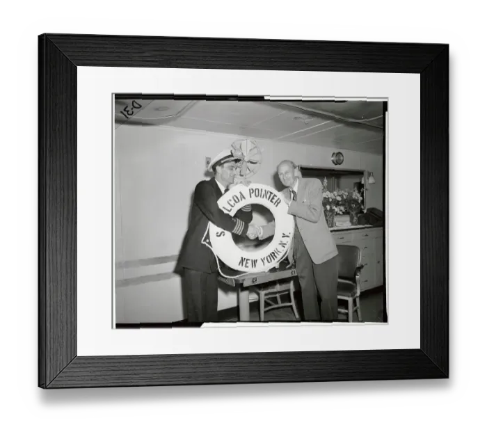 Framed Print : Dr. William Beebe and Captain Andrew Devine Framed Print : Dr. William Beebe and Captain Andrew Devine