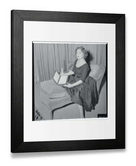 Framed Print : Woman with Empty Jewel Box Framed Print : Woman with Empty Jewel Box