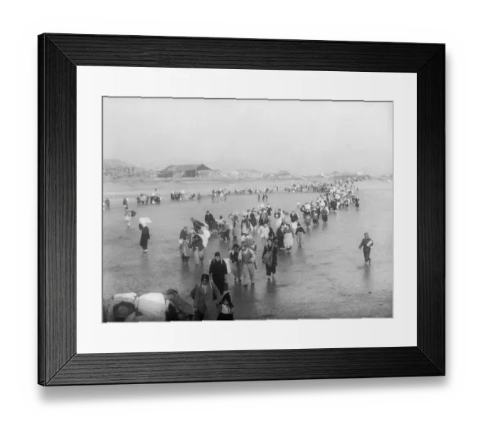 Framed Print : Overhead View Of Crowds Marching Framed Print : Overhead View Of Crowds Marching
