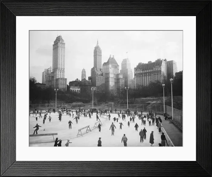 Framed Print : Ice Skaters at Wollman Rink Framed Print : Ice Skaters at Wollman Rink