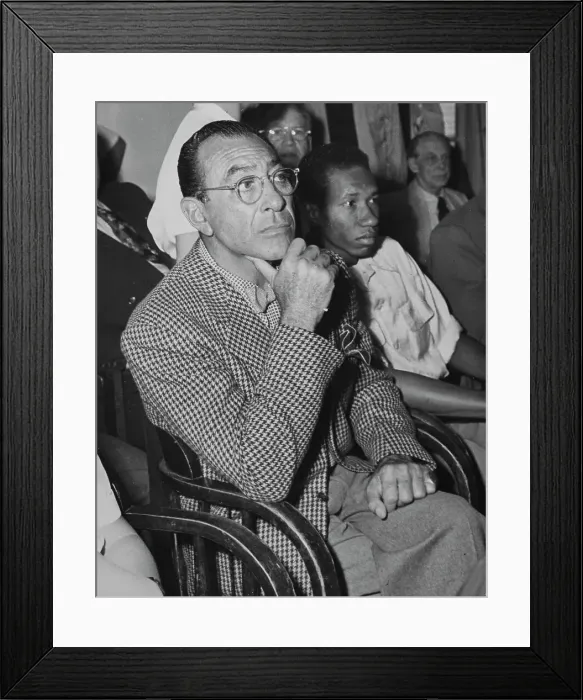 Framed Print : Herbert Biberman At HUAC Hearing Framed Print : Herbert Biberman At HUAC Hearing