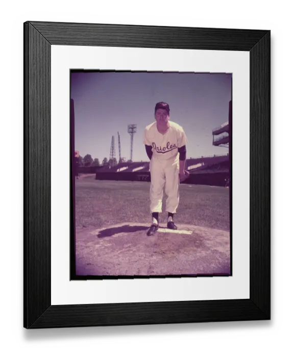 Framed Print : Bob Turley in Pitching Stance Framed Print : Bob Turley in Pitching Stance