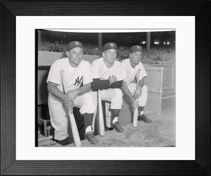 Framed Print : Baseball Players on Step of Dugout Framed Print : Baseball Players on Step of Dugout