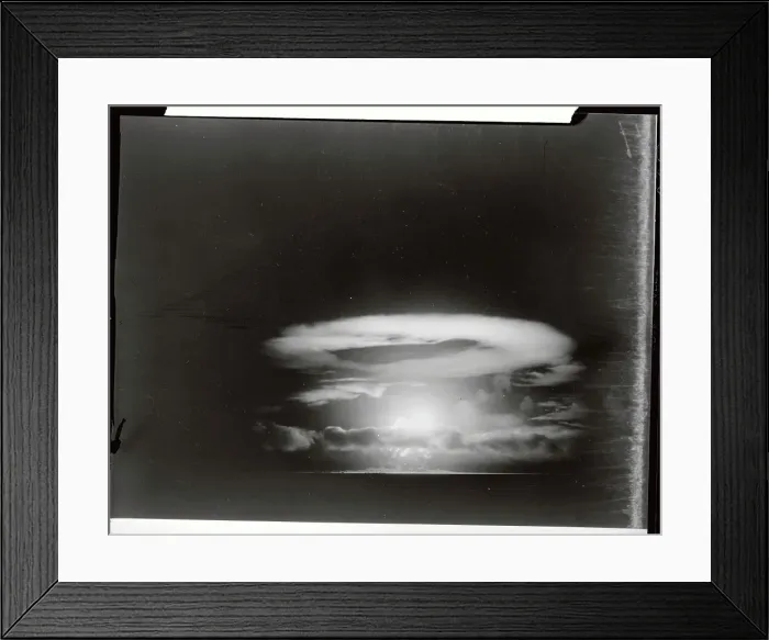 Framed Print : Mushroom Cloud at Night Framed Print : Mushroom Cloud at Night