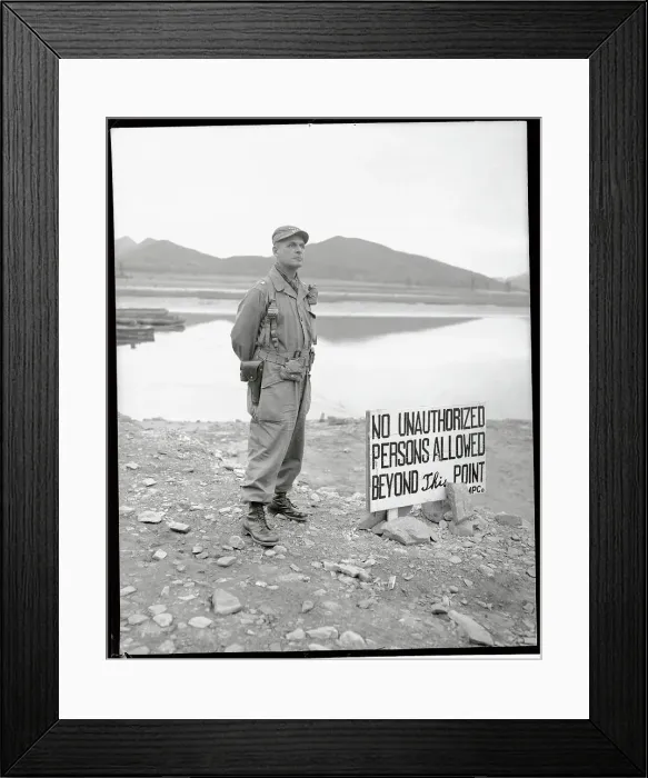 Framed Print : Portrait of Matthew Ridgway