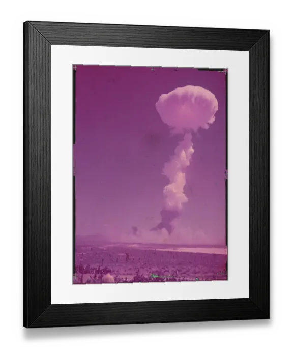 Framed Print : Mushroom Cloud from Atomic Explosion Framed Print : Mushroom Cloud from Atomic Explosion