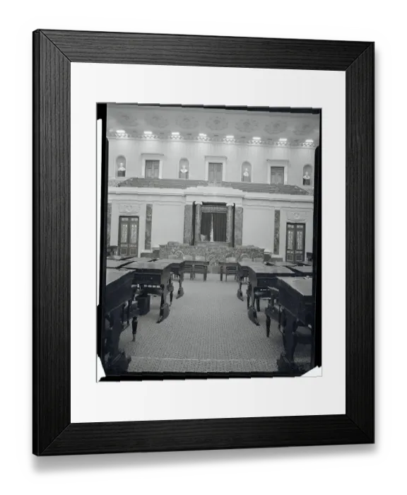 Framed Print : Interior View of Senate Chamber Framed Print : Interior View of Senate Chamber