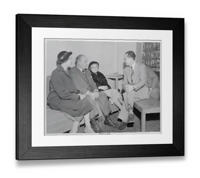 Framed Print : Knute Rockne's Wife and Sister in Law with Friend and Sheriff Framed Print : Knute Rockne's Wife and Sister in Law with Friend and Sheriff