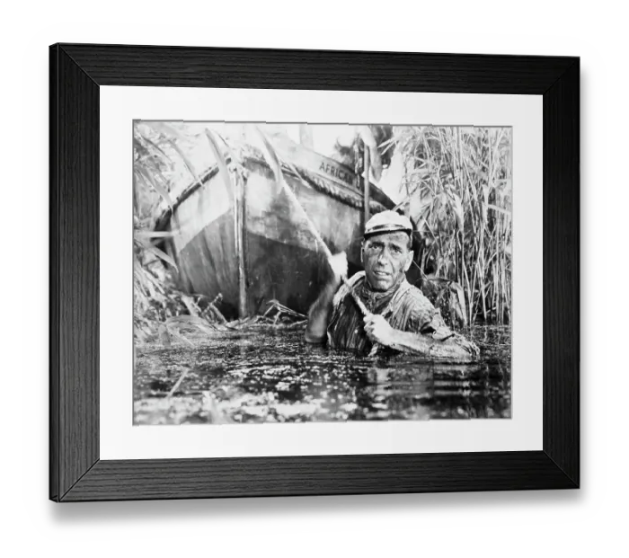 Framed Print : Humphrey Bogart in The African Queen Framed Print : Humphrey Bogart in The African Queen