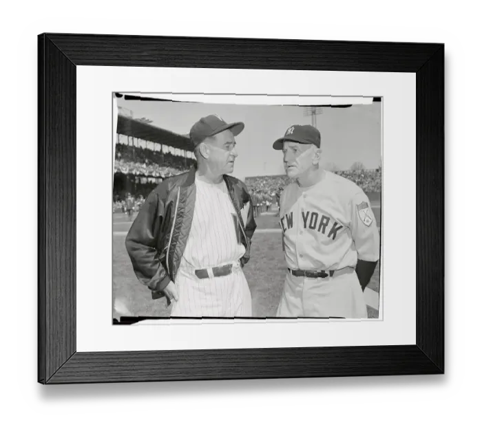 Framed Print : Baseball Managers Bucky Harris and Casey Stengel Framed Print : Baseball Managers Bucky Harris and Casey Stengel