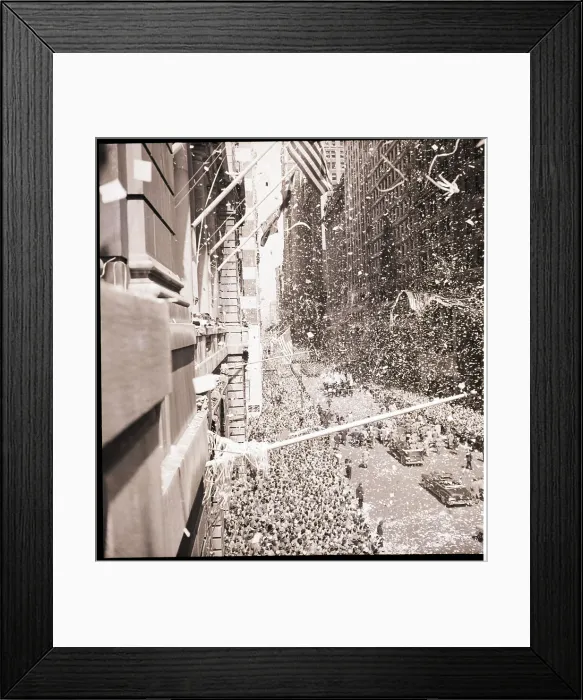 Framed Print : Ticker Tape Parade for General Douglas MacArthur Framed Print : Ticker Tape Parade for General Douglas MacArthur