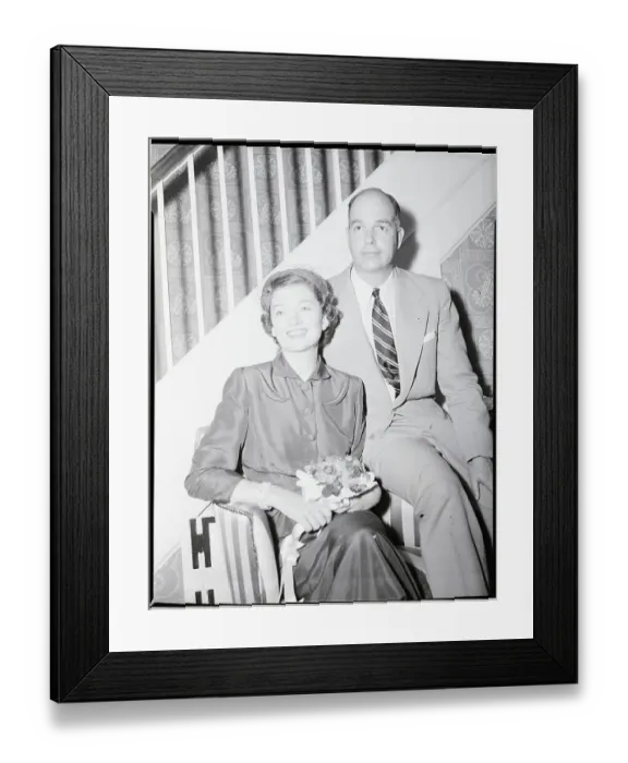 Framed Print : Myrna Loy W / Husband Howland W. Sargent
