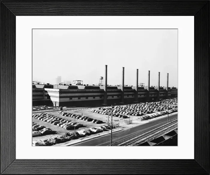 Framed Print : Exterior View Of Largest Steel Foundry