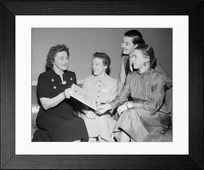 Framed Print : Maria Telkes Sitting with Members of The Society of Women Engineers Framed Print : Maria Telkes Sitting with Members of The Society of Women Engineers