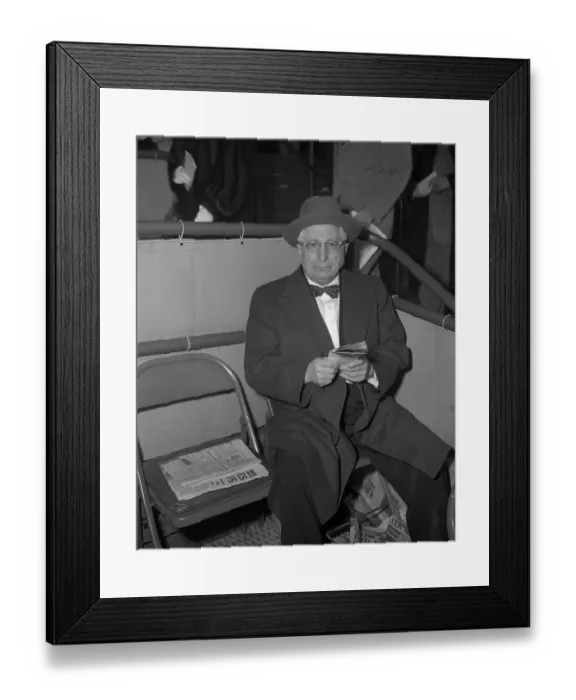 Framed Print : Louis B. Mayer at the Race Track
