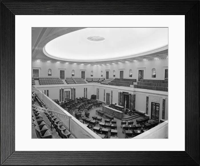 Framed Print : Interior View of Senate Chamber Framed Print : Interior View of Senate Chamber