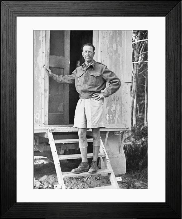 Framed Print : Harold V.R. Alexander Standing on Stair Framed Print : Harold V.R. Alexander Standing on Stair