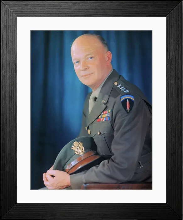 Framed Print : Portrait of Dwight D Eisenhower Framed Print : Portrait of Dwight D Eisenhower