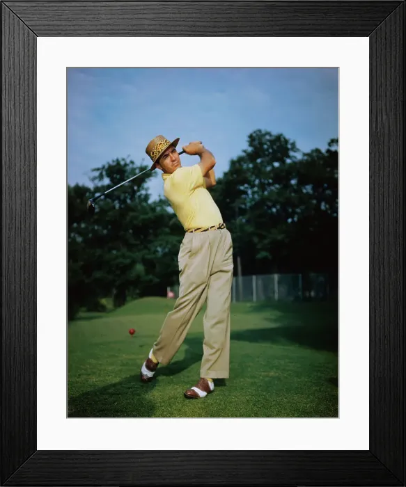 Framed Print : Sam Snead Swinging Golf Club Framed Print : Sam Snead Swinging Golf Club