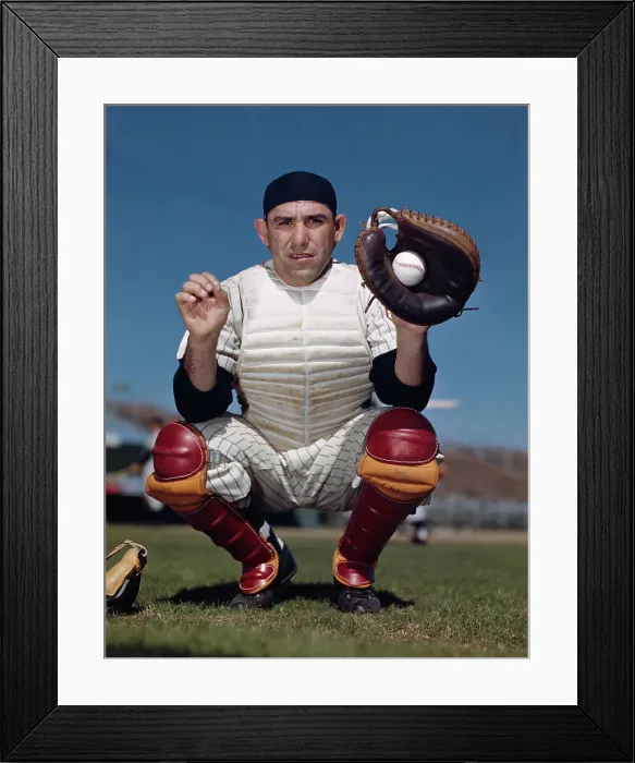 Framed Print : New York Yankees Catcher Yogi Berra Framed Print : New York Yankees Catcher Yogi Berra