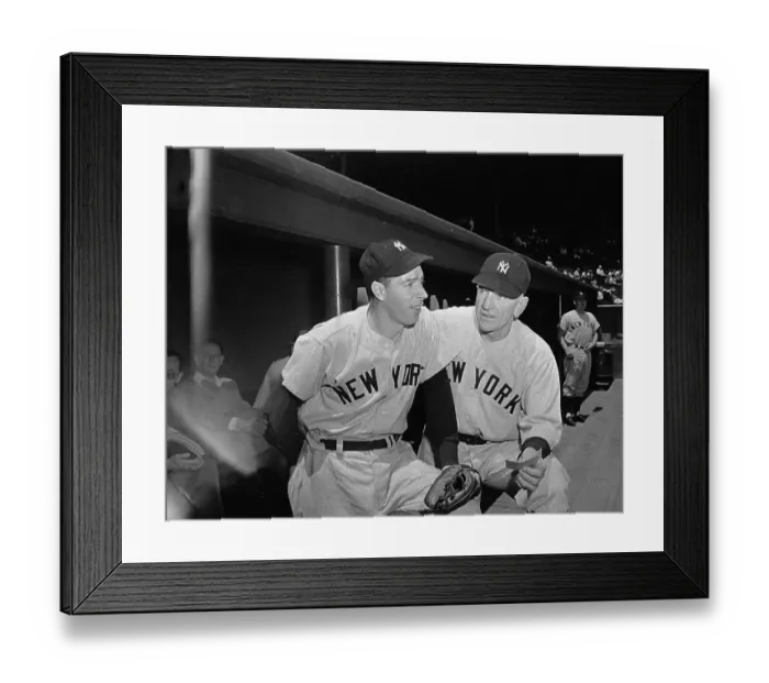Framed Print : Joe DiMaggio with Casey Stengel Framed Print : Joe DiMaggio with Casey Stengel