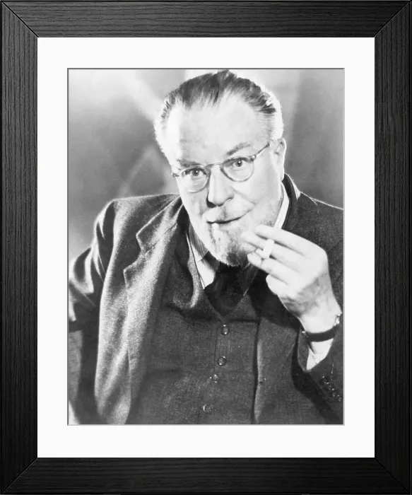 Framed Print : Author Christopher Morley with Cigarette Framed Print : Author Christopher Morley with Cigarette