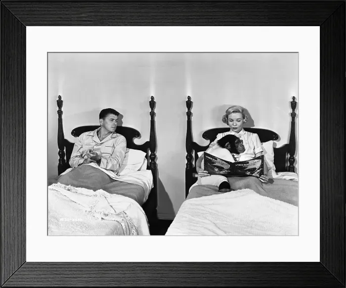 Framed Print : Ronald Reagan In Scene / Bedtime For Bonzo Framed Print : Ronald Reagan In Scene / Bedtime For Bonzo