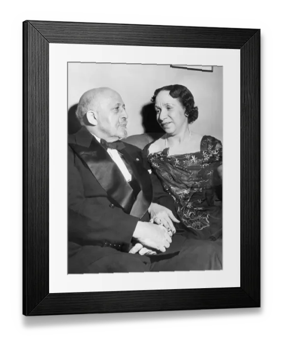 Framed Print : W. E. B. Dubois With His Wife Framed Print : W. E. B. Dubois With His Wife