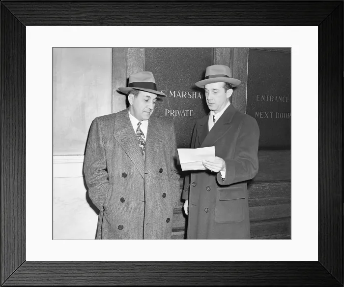 Framed Print : Anthony J. Accardo Surrendering to Subpoena Framed Print : Anthony J. Accardo Surrendering to Subpoena