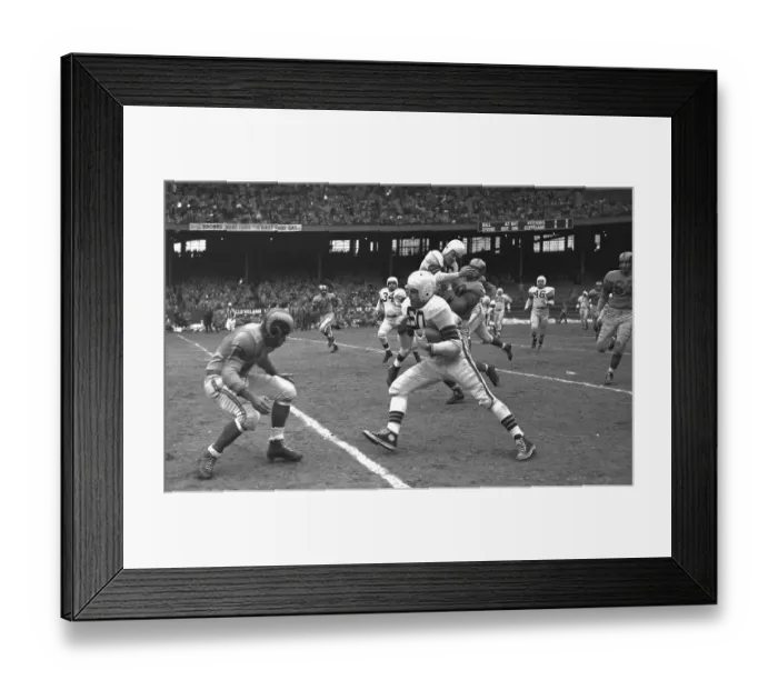 Framed Print : Otto Graham in Football Action Framed Print : Otto Graham in Football Action