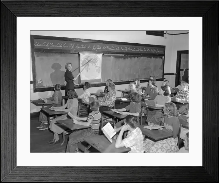 Framed Print : Ellengton Elementary School Classroom Framed Print : Ellengton Elementary School Classroom
