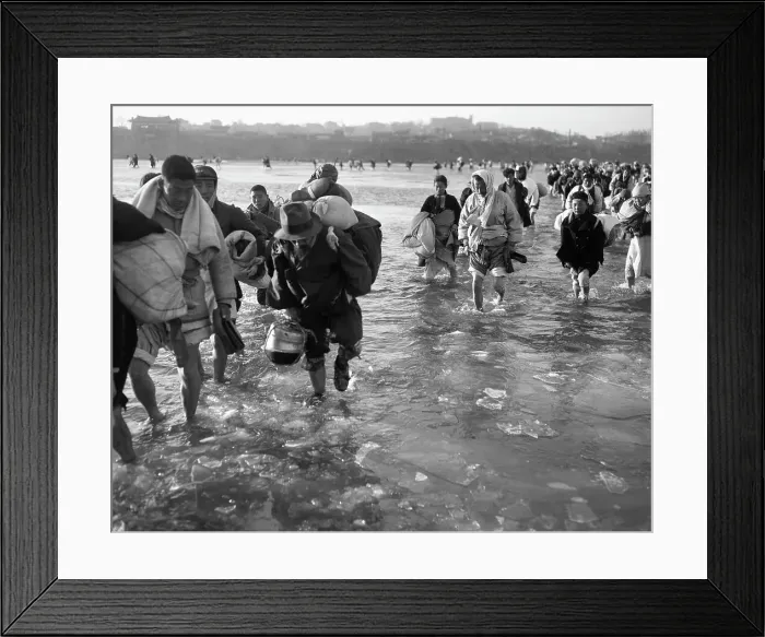 Framed Print : Koreans Fleeing P'yongyang Framed Print : Koreans Fleeing P'yongyang