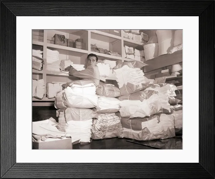 Framed Print : Manager Taking Inventory Framed Print : Manager Taking Inventory