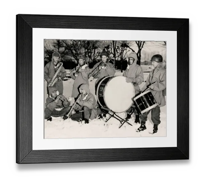Framed Print : US Infantry Division Band In Korea Framed Print : US Infantry Division Band In Korea