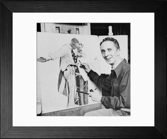 Framed Print : Norman Rockwell Painting Framed Print : Norman Rockwell Painting