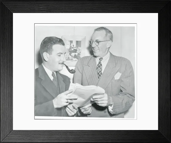 Framed Print : Dr. Benjamin Spock and Melvin A. Glasser Framed Print : Dr. Benjamin Spock and Melvin A. Glasser