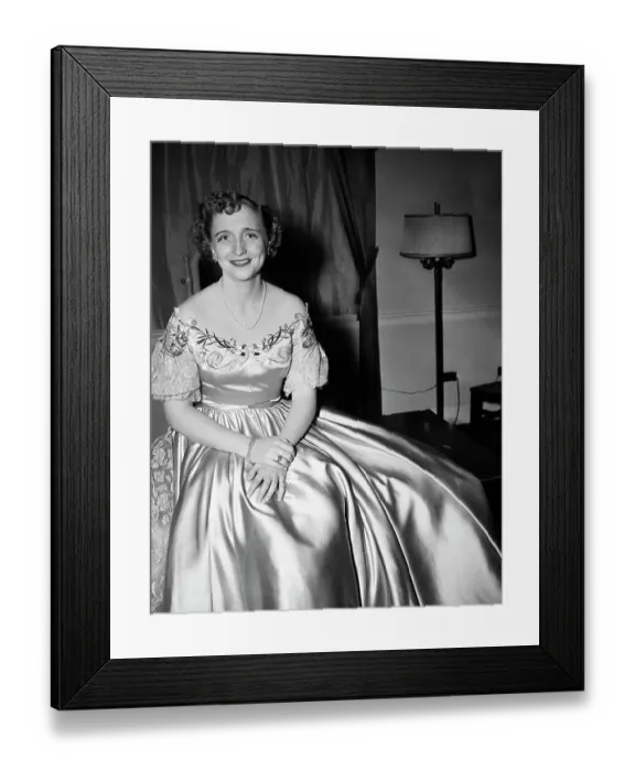 Framed Print : Margaret Truman Seated After Concert Framed Print : Margaret Truman Seated After Concert