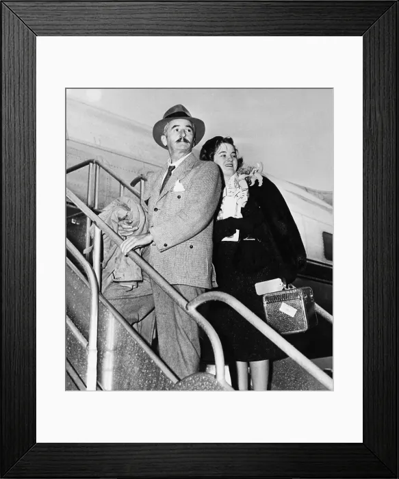 Framed Print : Wm. Faulkner W / Daughter Boarding Plane