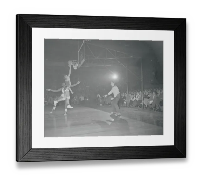 Framed Print : Roland Minson Scoring a Basket Framed Print : Roland Minson Scoring a Basket